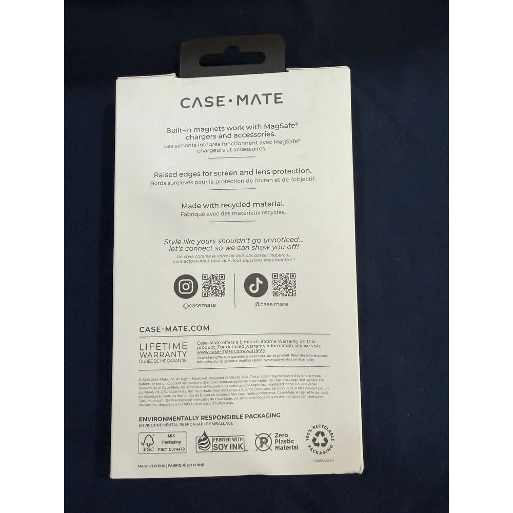 Case-mate 2024 iPhone 16 Pro Case Soap Bubble with MagSafe